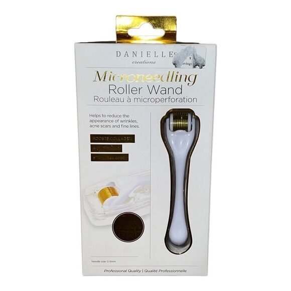 Danielle Creations Microneedling Roller Wand and Case White New - Picture 2 of 6
